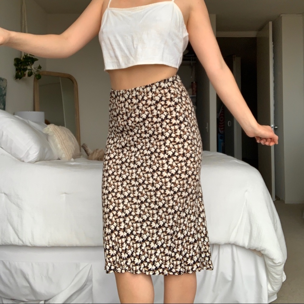 Floral Midi skirt